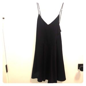 navy blue strappy dress